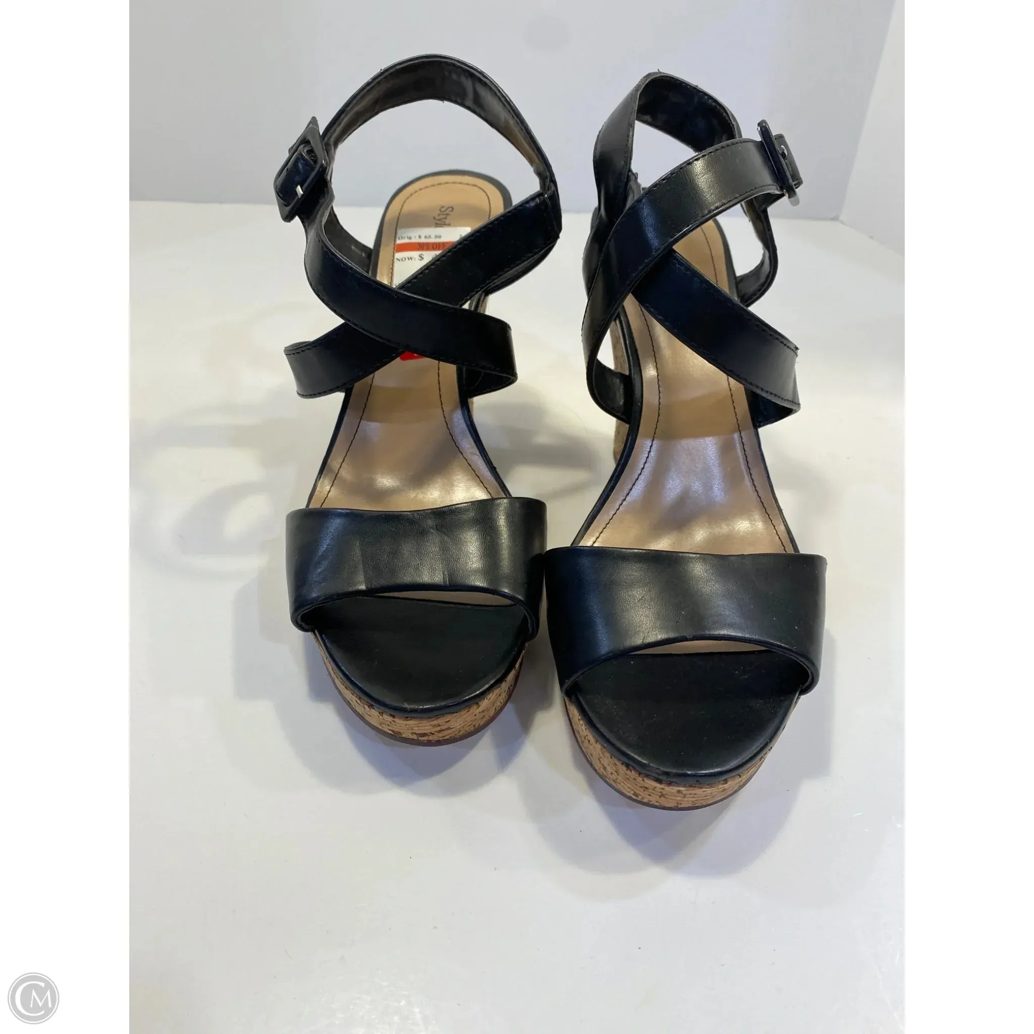 Luxe Footwear Shoes Heels Block By Style And Company In Black, Size: 9.5