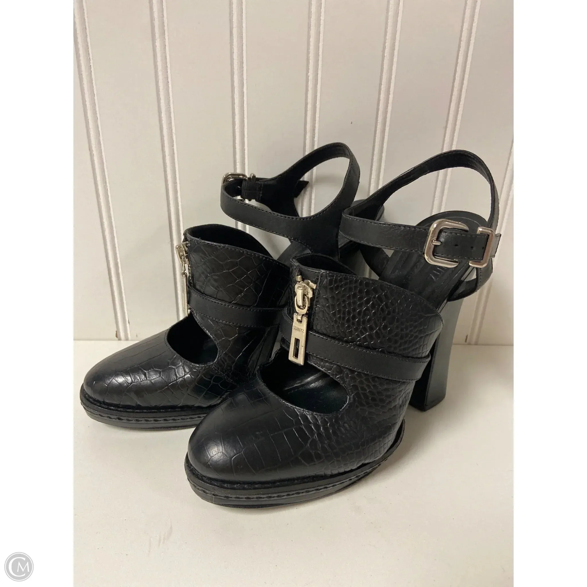 Fall Heels Shoes Heels Block By Schutz In Black, Size: 8