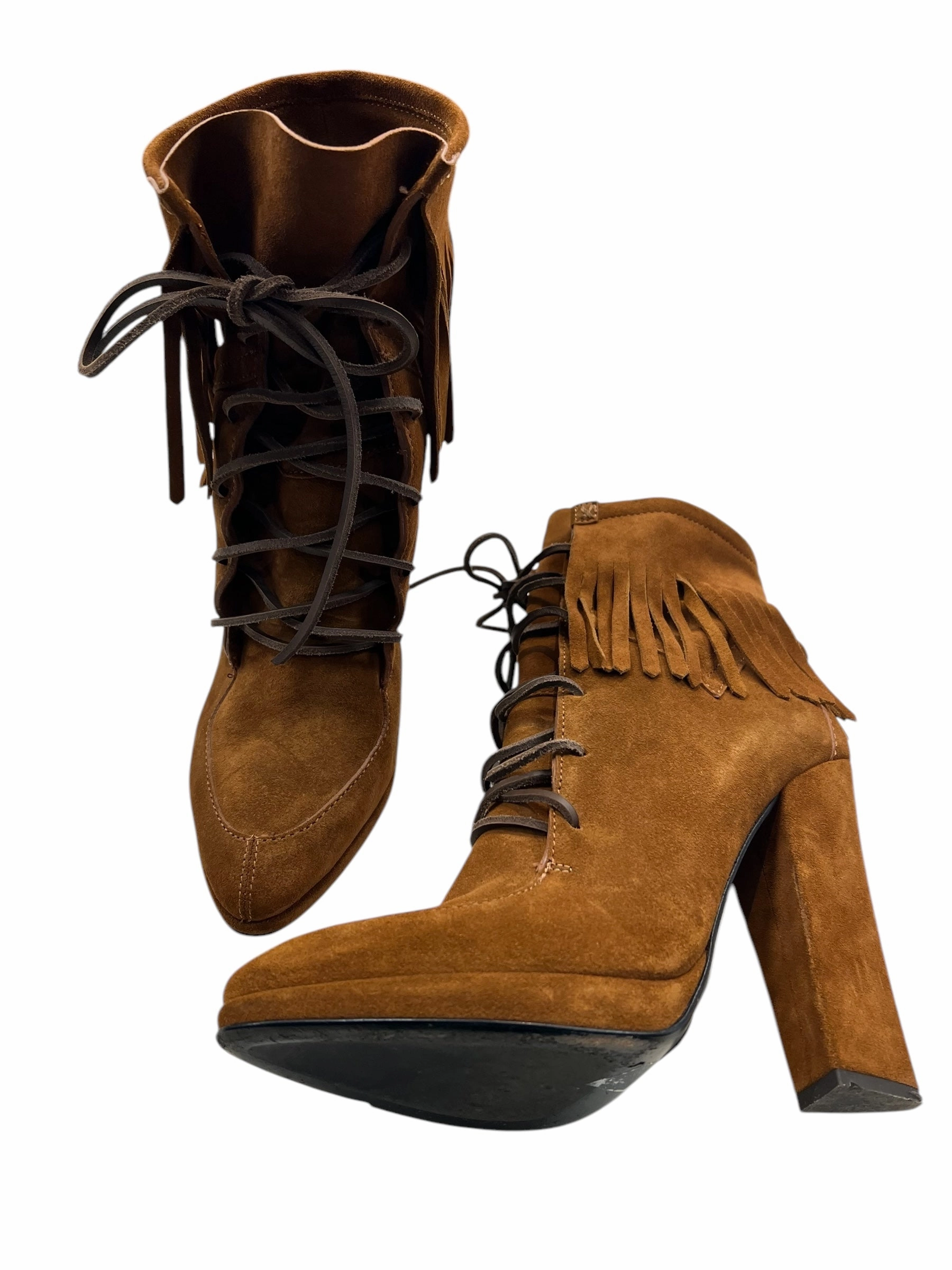 Boots Ankle Heels By Giuseppe Zanotti In Brown, Size: 11 Anti Odor Technology