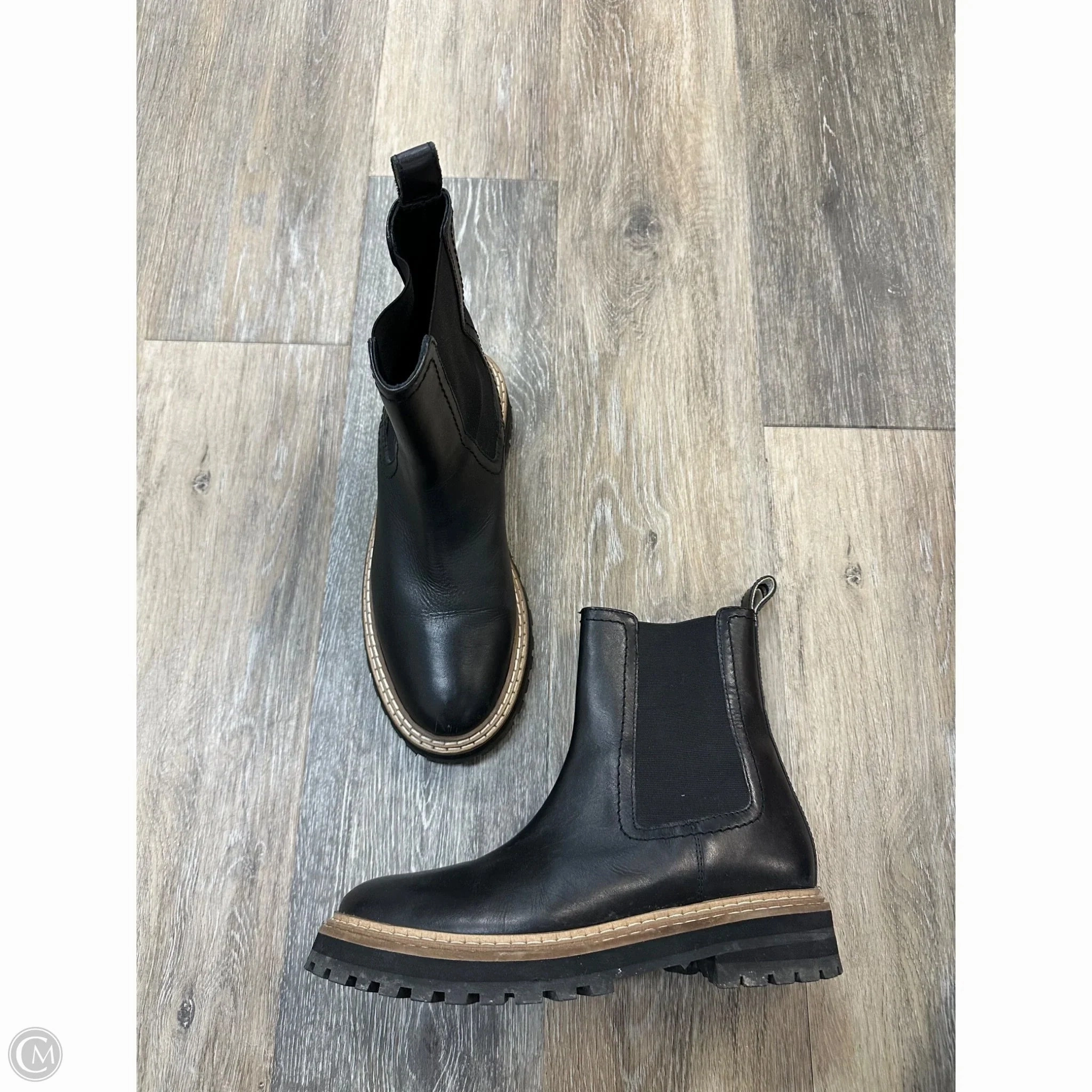 Mud Resistant Urban Commute Heavy Grip Boots Ankle Flats By Boden In Black, Size: 8.5