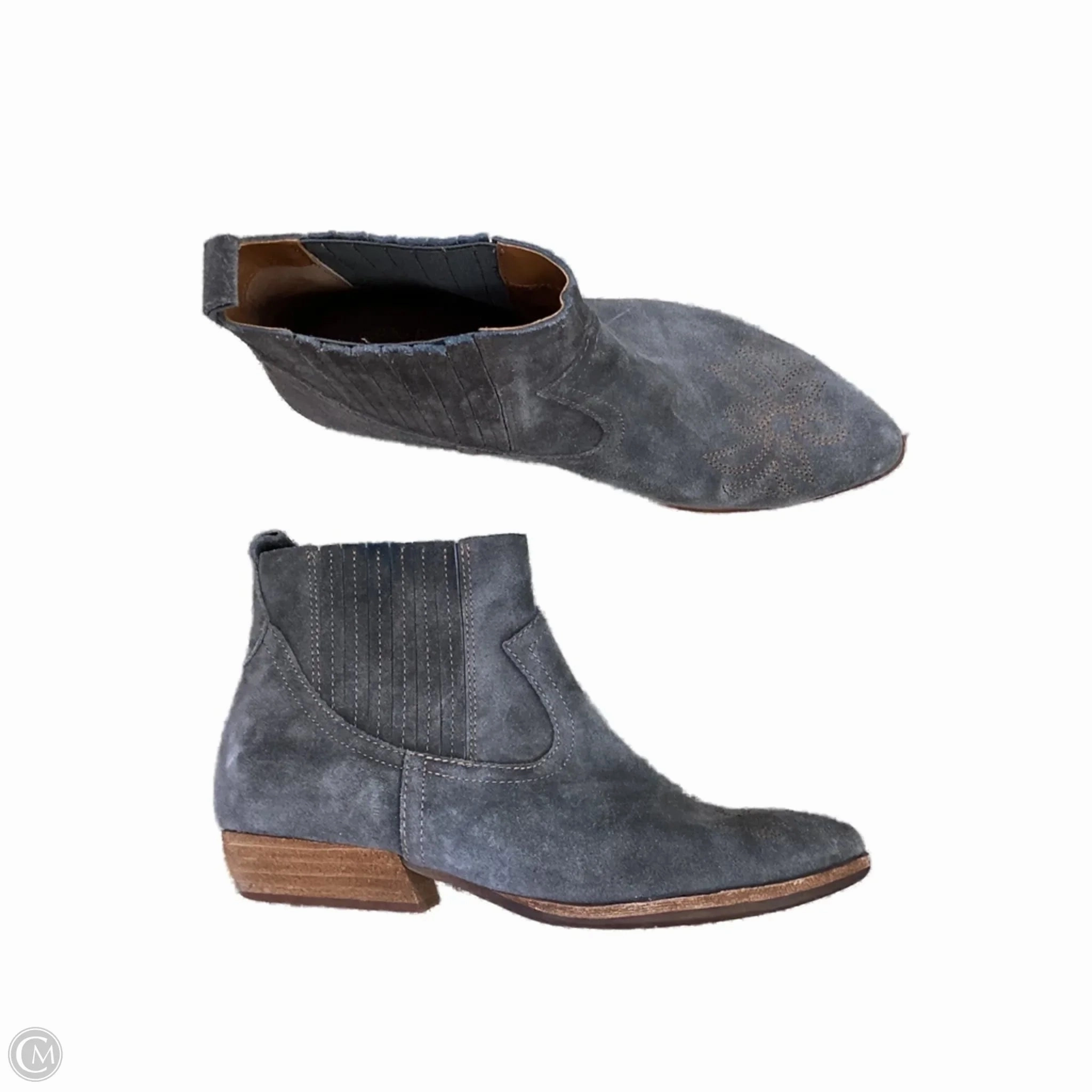 Shopping Lover Boots Ankle Flats By Kork Ease In Grey, Size: 7.5