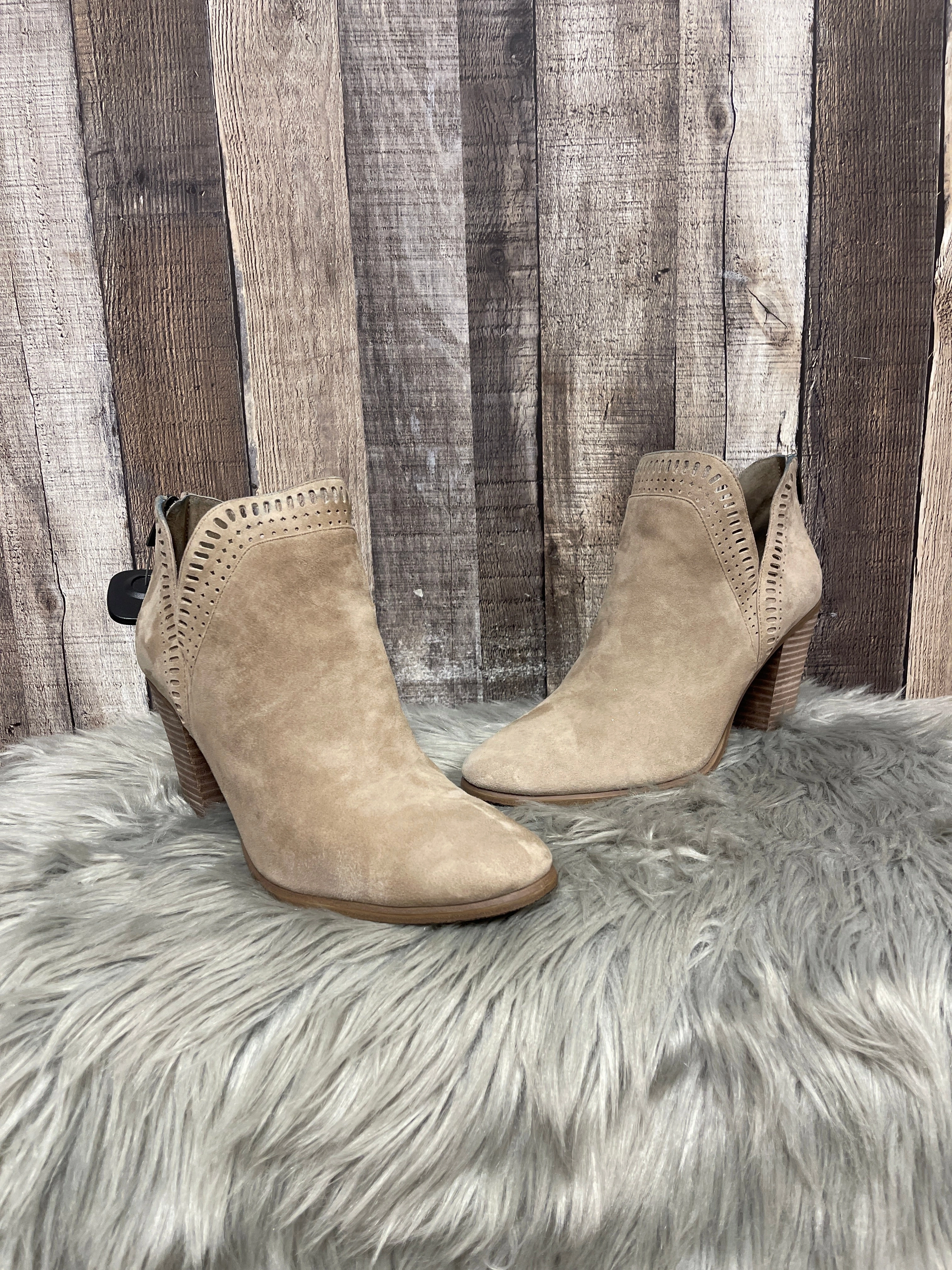 Boots Ankle Heels By Vince Camuto In Tan, Size: 11 Torsional Rigidity Frame sports