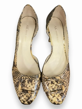 Shoes Heels Stiletto By Anne Klein In Snakeskin Print, Size: 7.5 Tuxedo Heels Chic Shoes