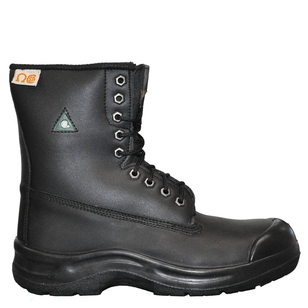 Nats s420 Men's 8" Steel Toe Work Safety Boot - Black