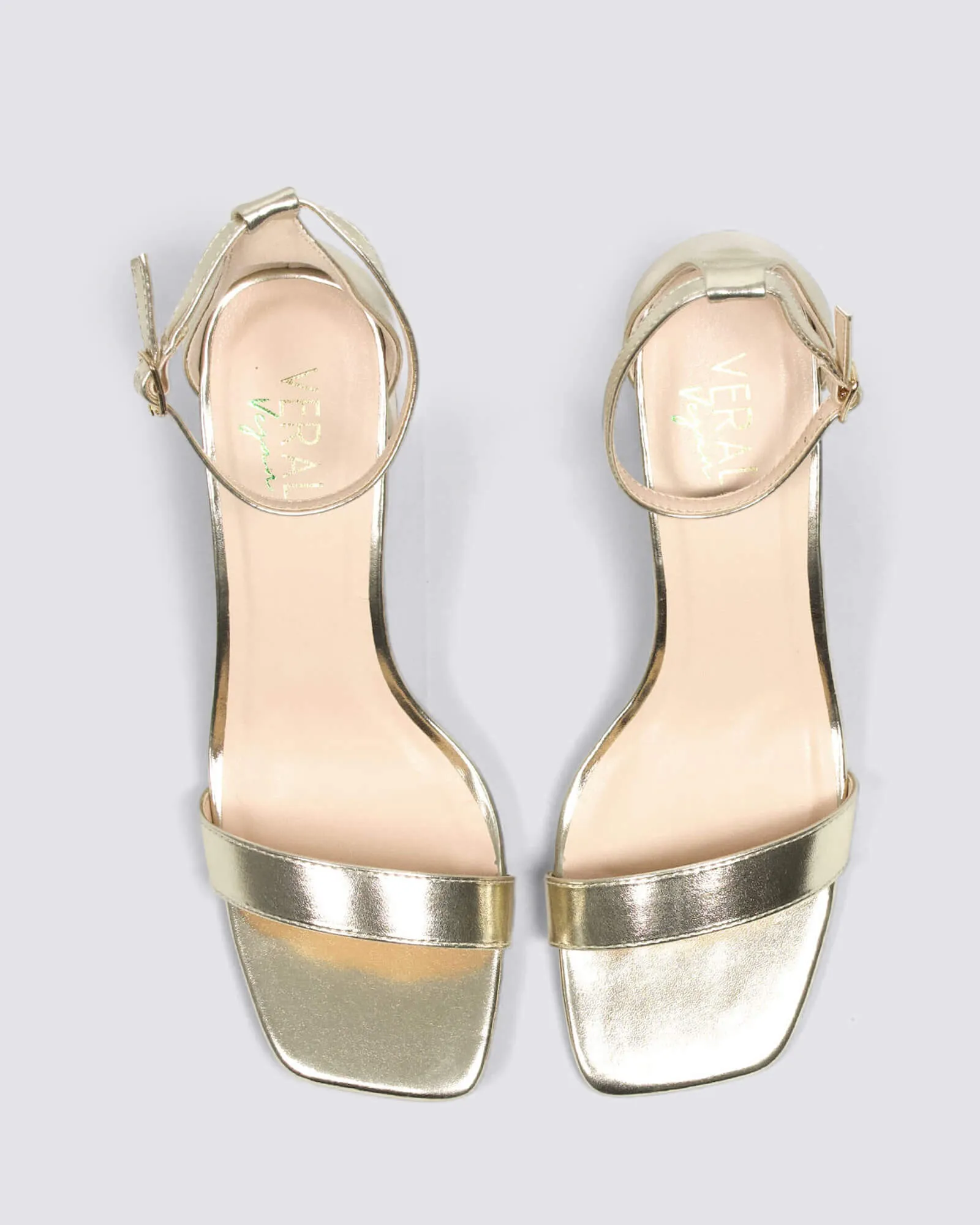 NEEKA BLOCK HEELS CHAMPAGNE