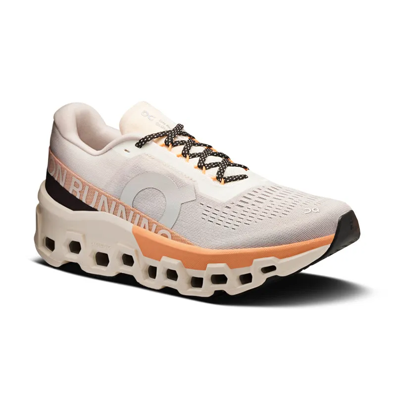 Foam Midsole Rockered Sole Women's Cloudmonster 2 Ivory/Tangerine