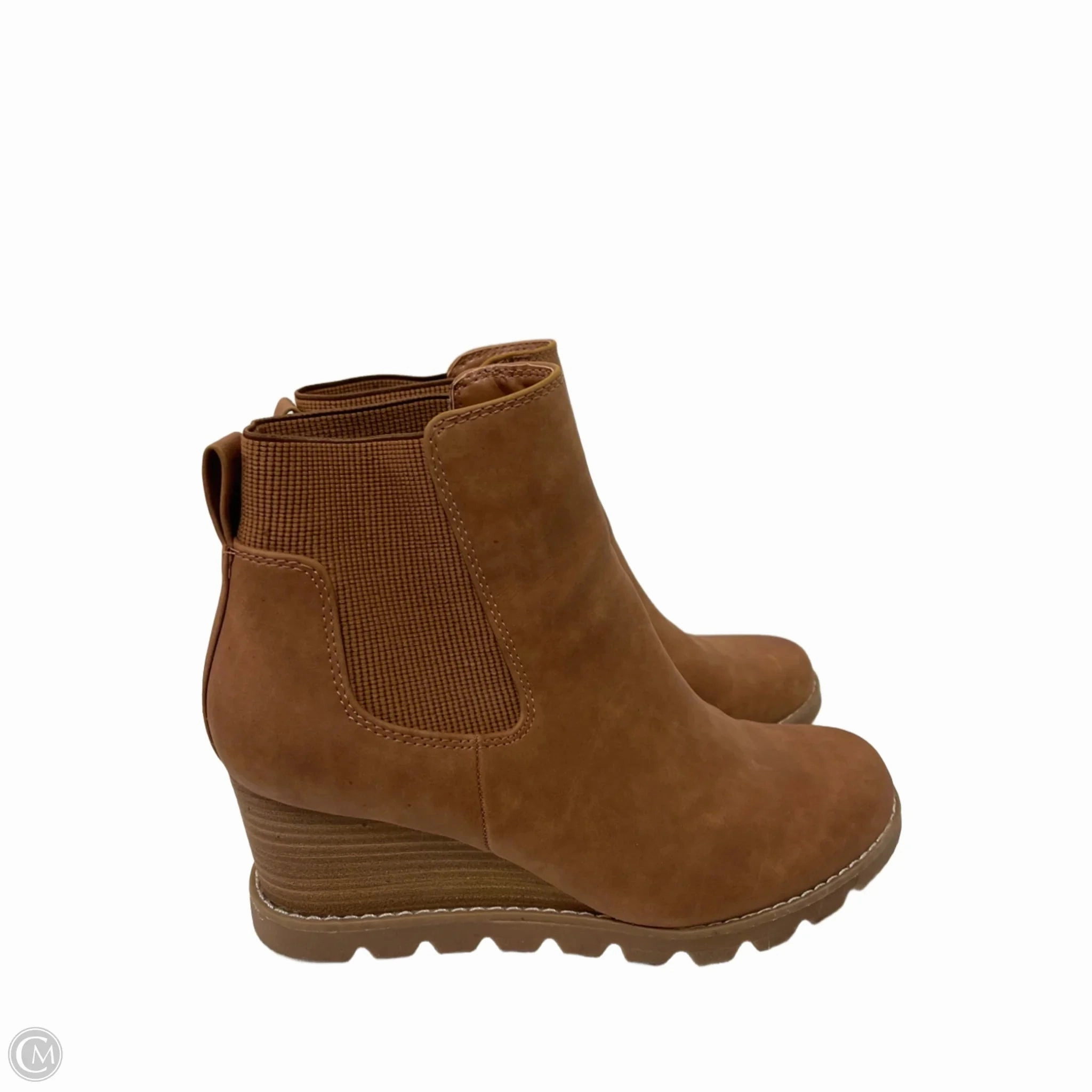 Trail Support Boots Ankle Heels By Universal Thread In Tan, Size: 8.5