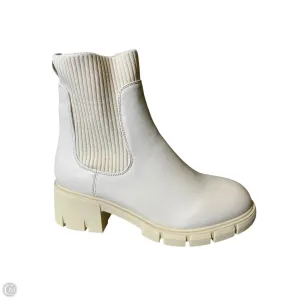 Season Look Boots Mid-calf Heels By Clothes Mentor In Cream, Size: 8