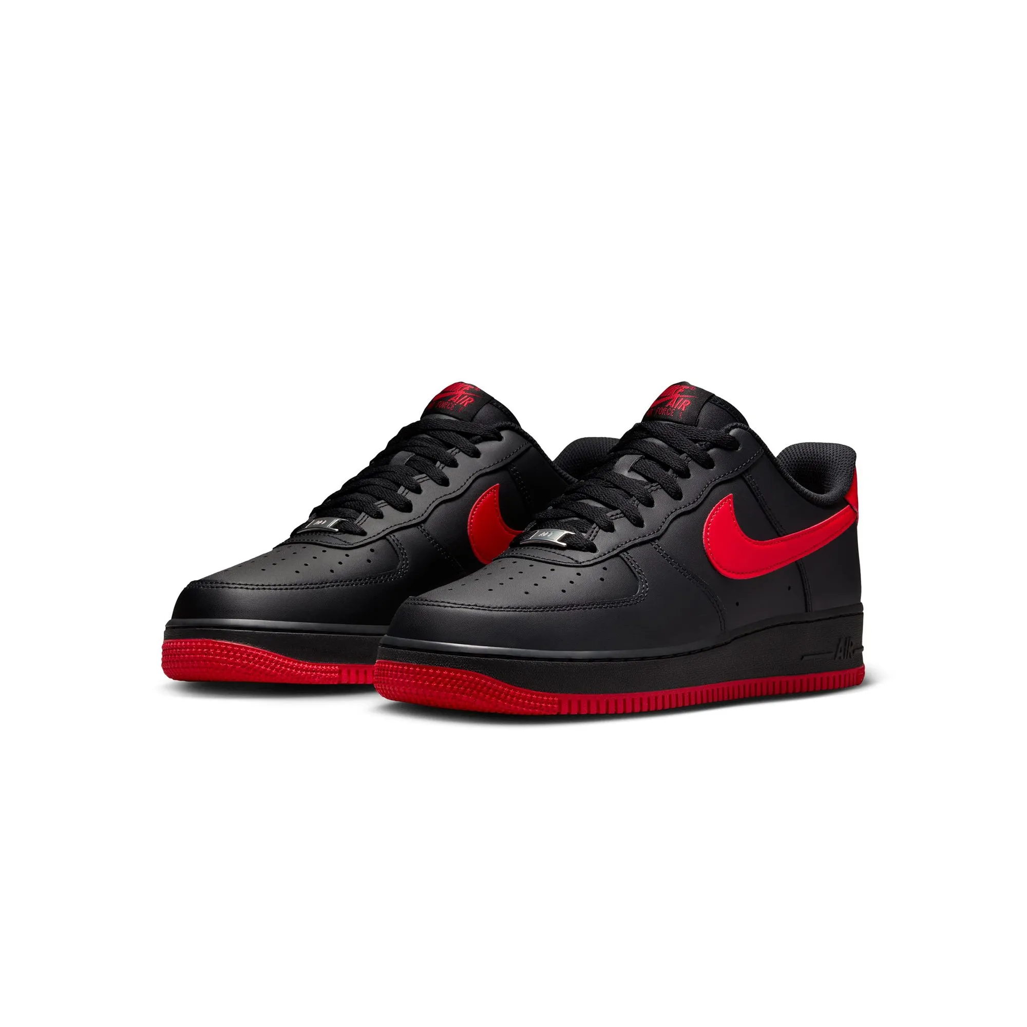 Nike Mens Air Force 1 Low "Bred" Shoes cross - country versatility Hyper Responsive Midsole