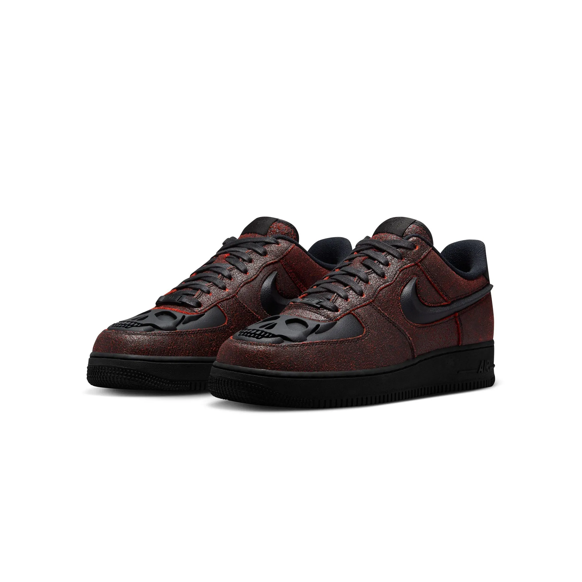 Nike Mens Air Force 1 Retro QS "Halloween" Shoes Flex Zone Geometry