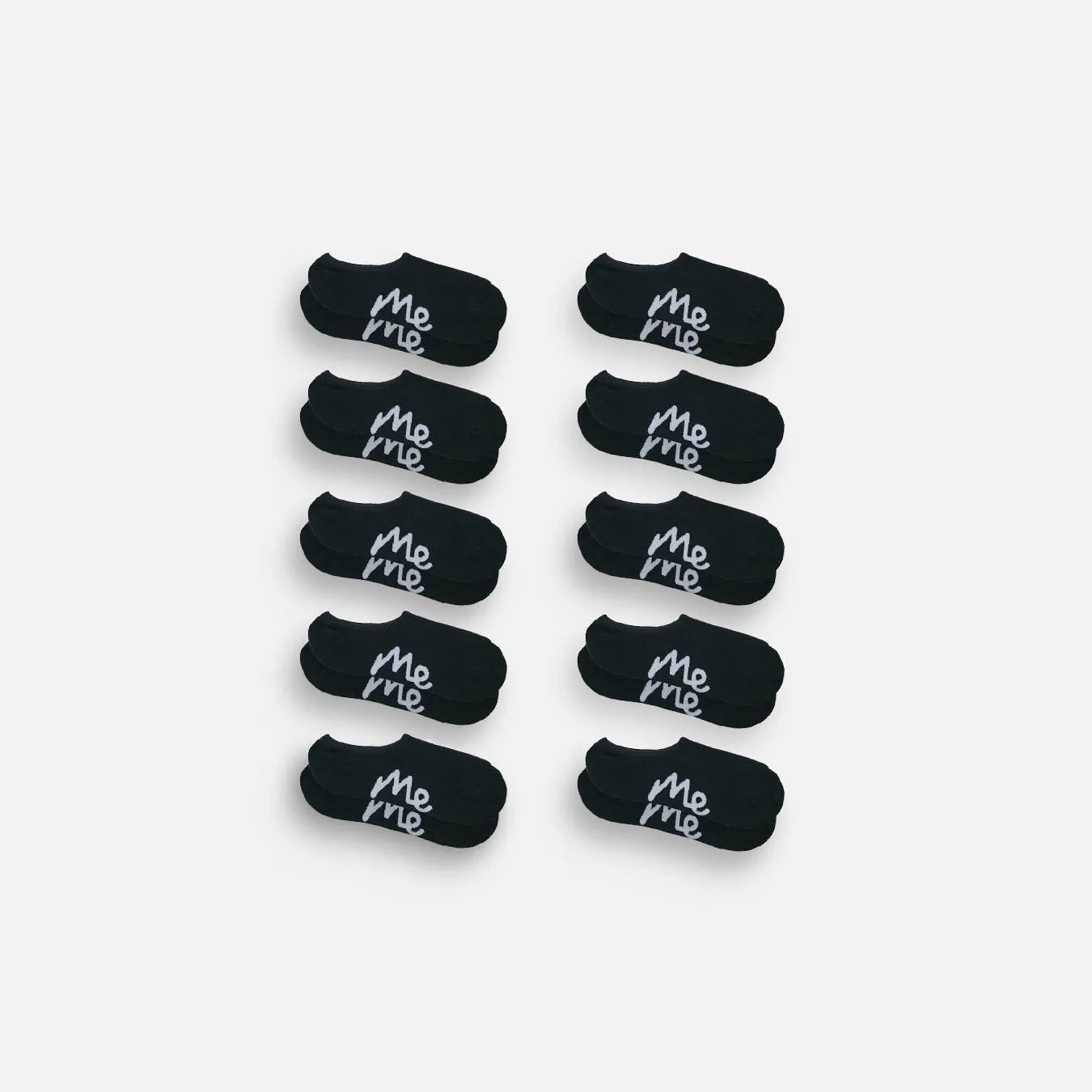 No Show Sock 10-Pack | Black