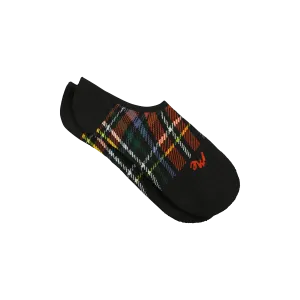 No Show Sock | Festive Plaid
