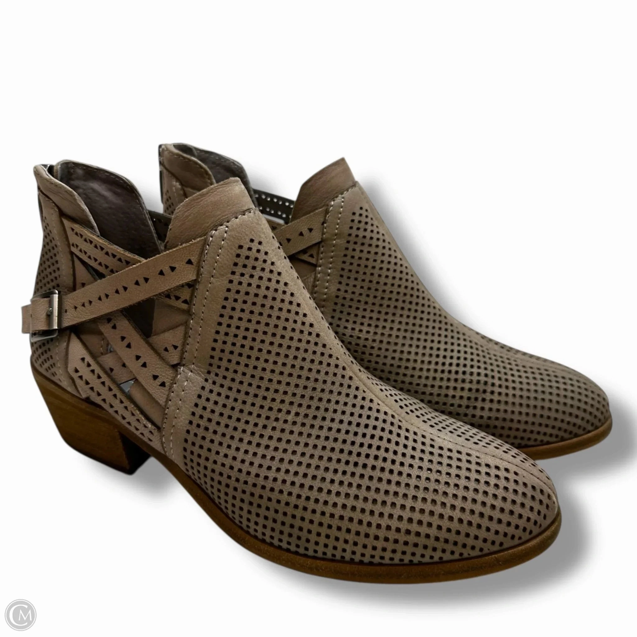 Boots Ankle Flats By Vince Camuto In Taupe, Size: 6.5 gift pick Mesh