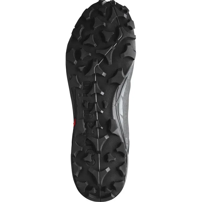 Men's Salomon Cross Hike 2 Mid Gore-Tex Hiking Boots Black/black Ergonomic Ankle Collar Sock Like Collar Integration