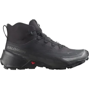 Men's Salomon Cross Hike 2 Mid Gore-Tex Hiking Boots Black/black Ergonomic Heel Tab Adaptive Fit System