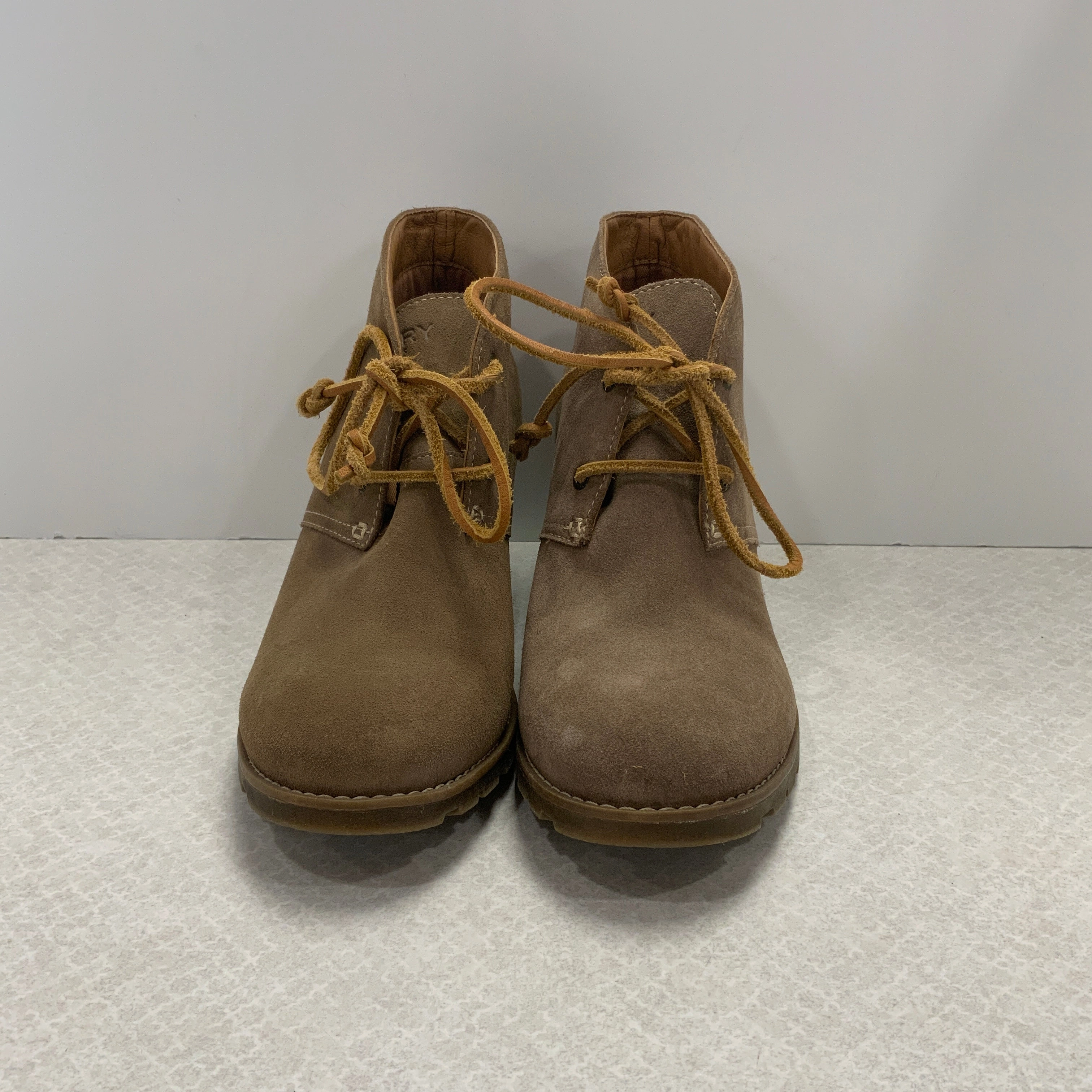 Boots Ankle Heels By Sperry In Brown, Size: 9 Comfortable Straps Waterproof Rainy Day Commuter