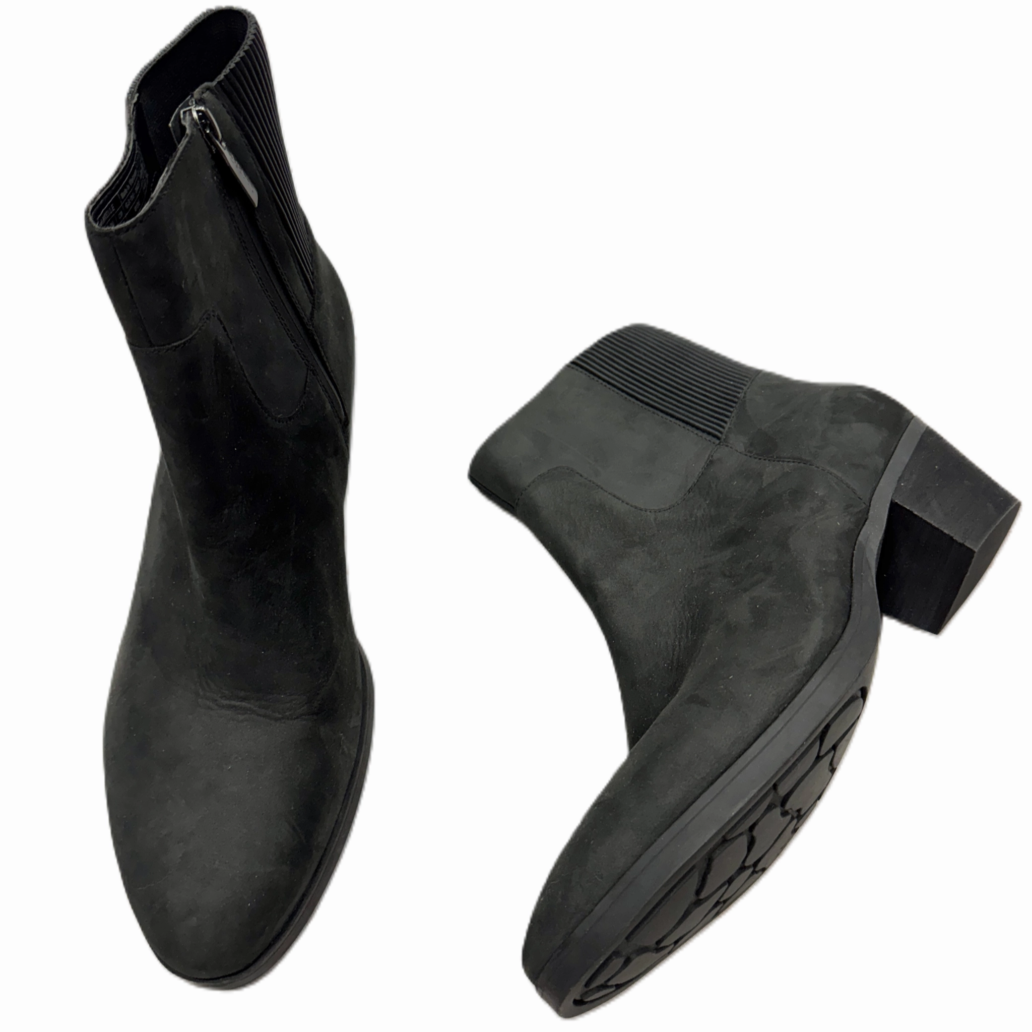 Secure fit Weather resistant Boots Ankle Heels By Vionic In Black, Size: 11