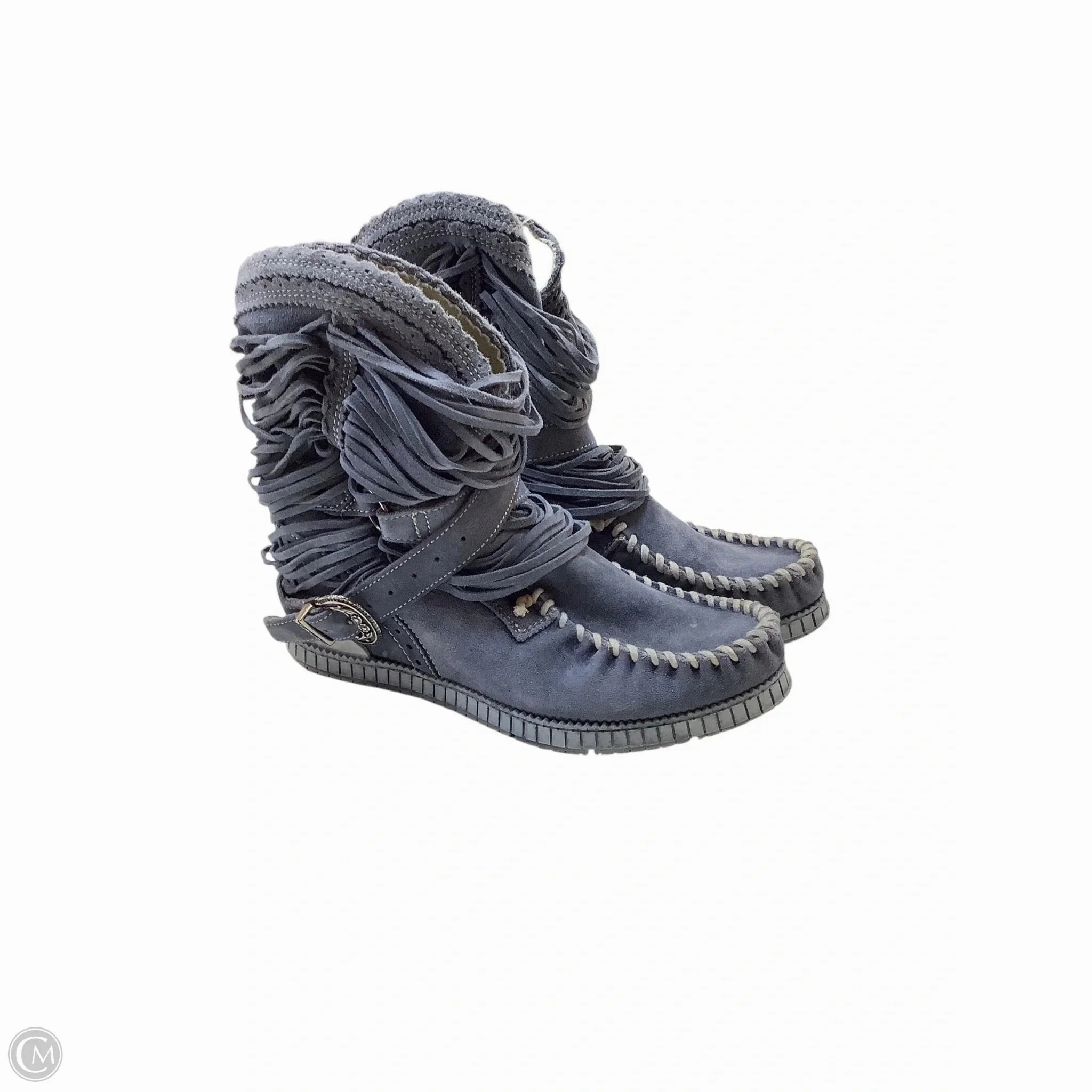 Boots Ankle Flats By Cma In Blue, Size: 9 Ready For Adventure