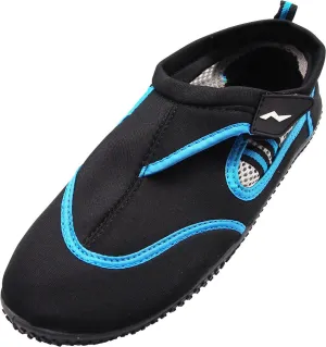 Norty MEN'S 8-13 WATER SHOE BLACK BLUE   C1114
