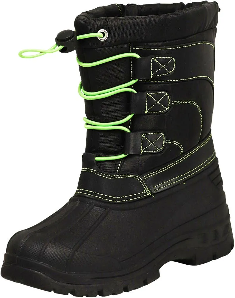 NORTY Tod Boys 6-10 Black/Lime Ski Boot 50003