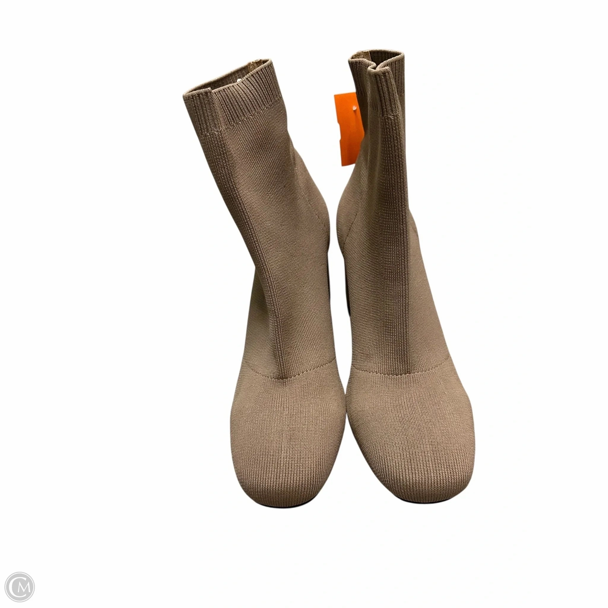 All Weather Urban Traveler Versatile Performance Boots Ankle Heels By Mia In Beige, Size: 9.5