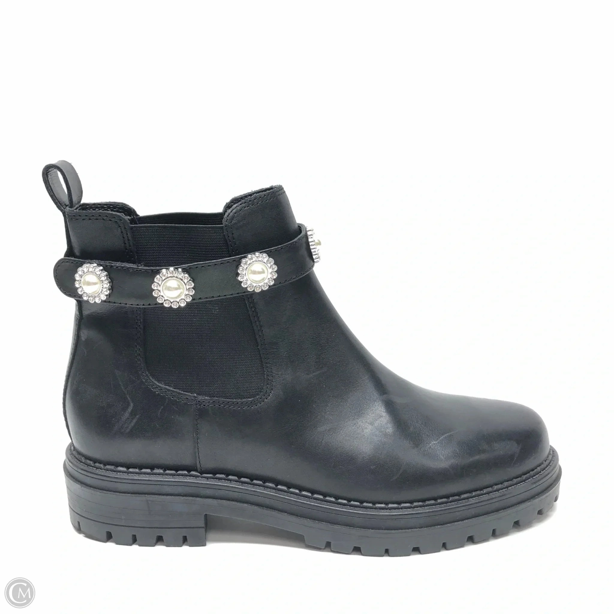 Boots Ankle Flats By Copper Key In Black, Size: 9.5 Reinforced Form Nature Lover Luggage Ready