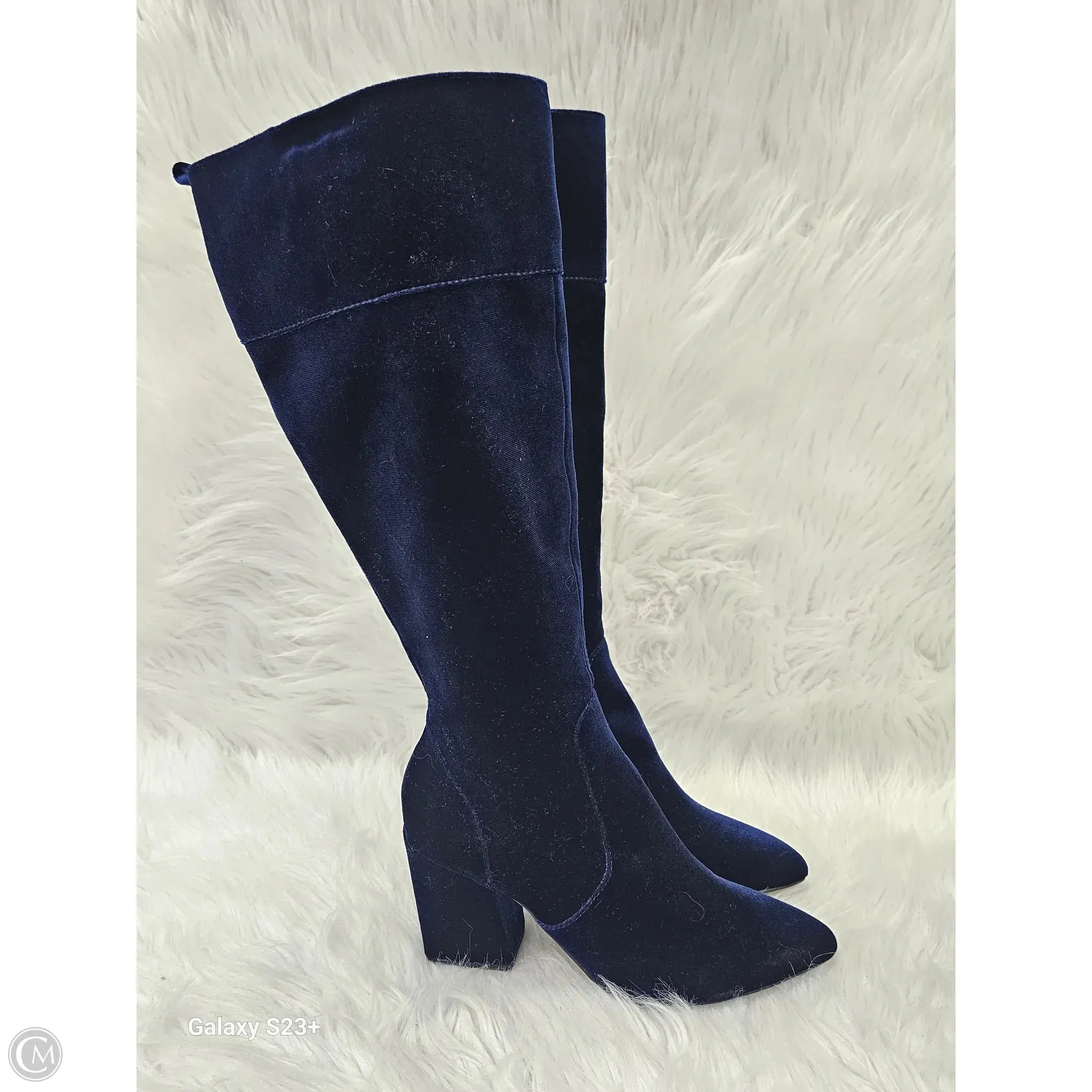 Boots Knee Heels By Kensie In Blue, Size: 6.5 Shockproof