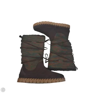 Perfect Choice style conscious Boots Knee Flats By Muk Luks In Brown, Size: 11