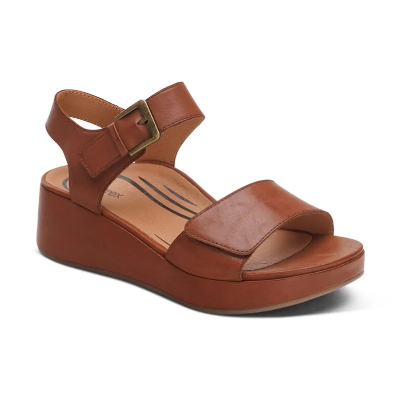 Women's Ariel Dark Brown Streamlined Shape Easy Use