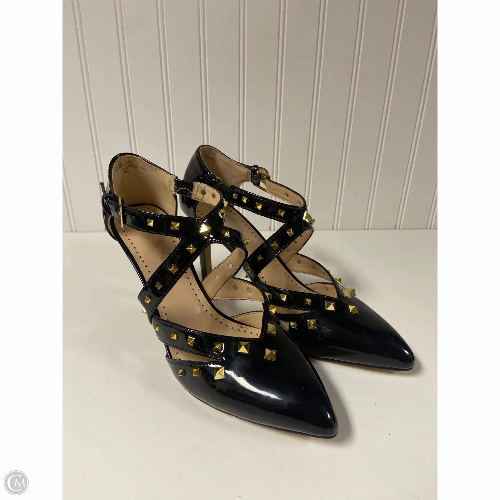Shoes Heels Stiletto By Adrienne Vittadini In Black, Size: 10 Flexible Soles Polished Design