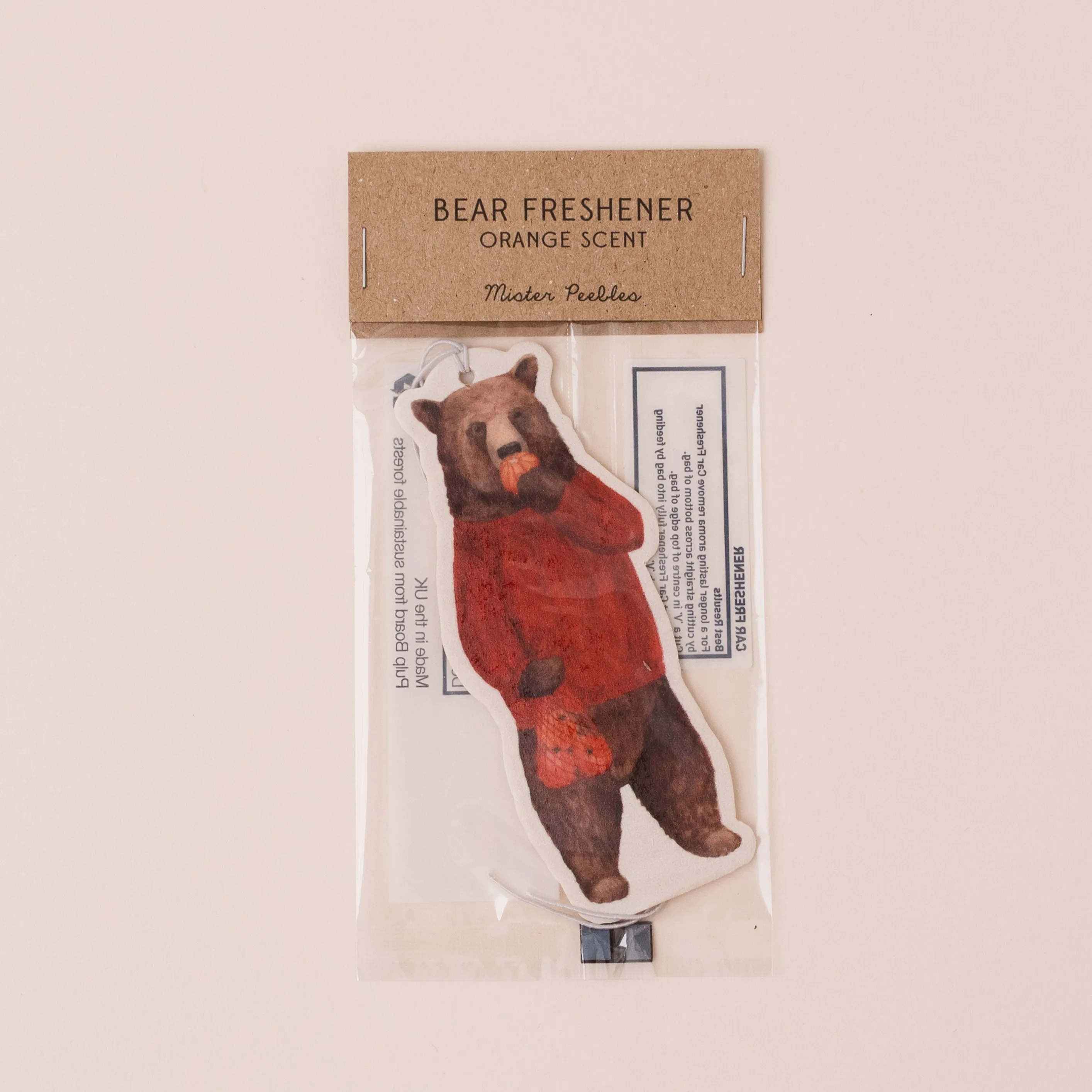 Orange Bear Air Freshener