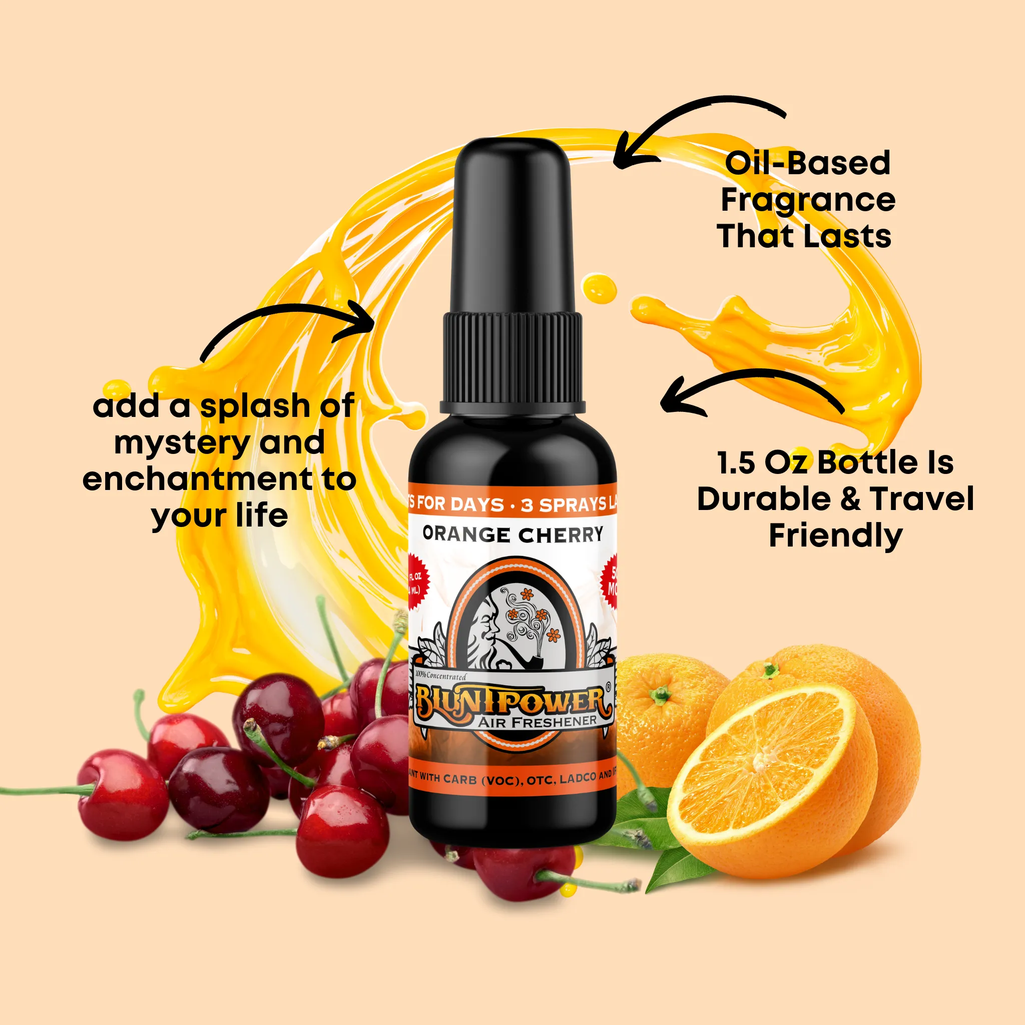 Orange Cherry Air Freshener Spray
