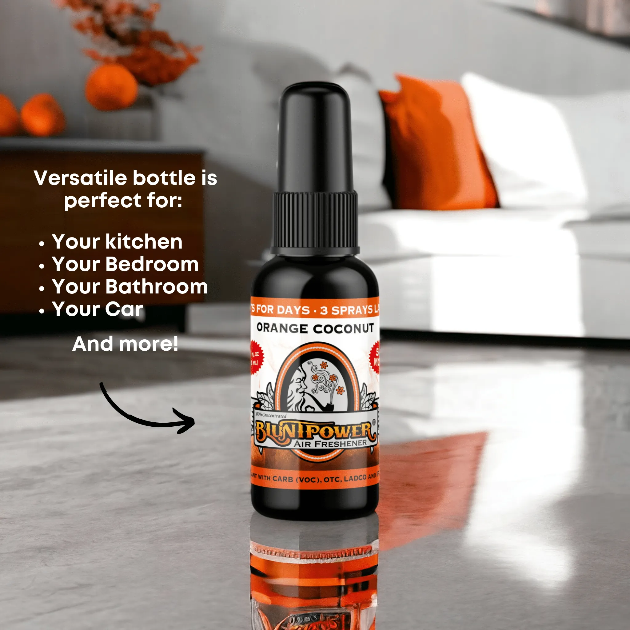 Orange Coconut Air Freshener Spray