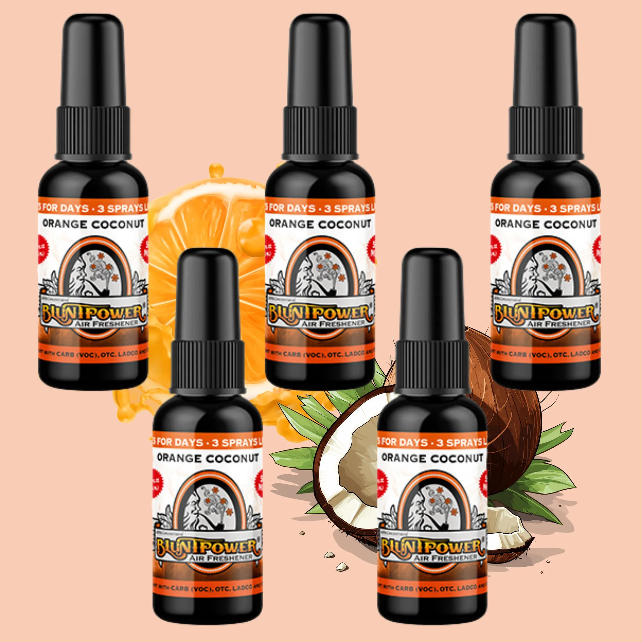 Orange Coconut Air Freshener Spray