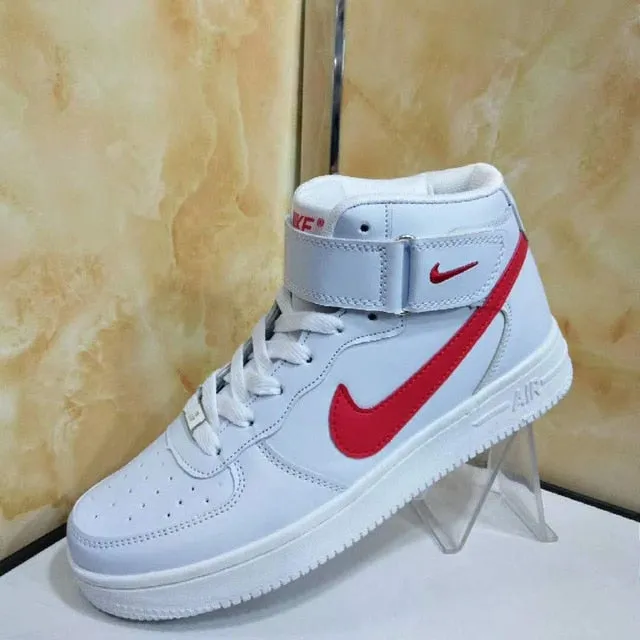 Original  Fashion High-top  Air Force 1 AF1 Men's Skateboarding Shoes Sports Wear Resistant Outdoor Women Sneakers