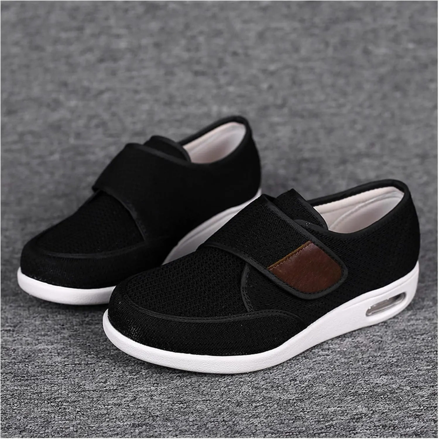 Orthopedic Casual Shoes, Swollen Feet Walking Edema Sneakers Lightweight Portable Breathable Plus Size Casual Air Cushion Trainers