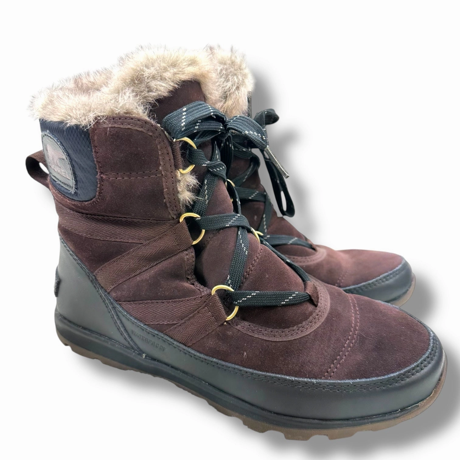 Boots Ankle Flats By Sorel In Brown, Size: 7.5 Elastic Material Wind Shield