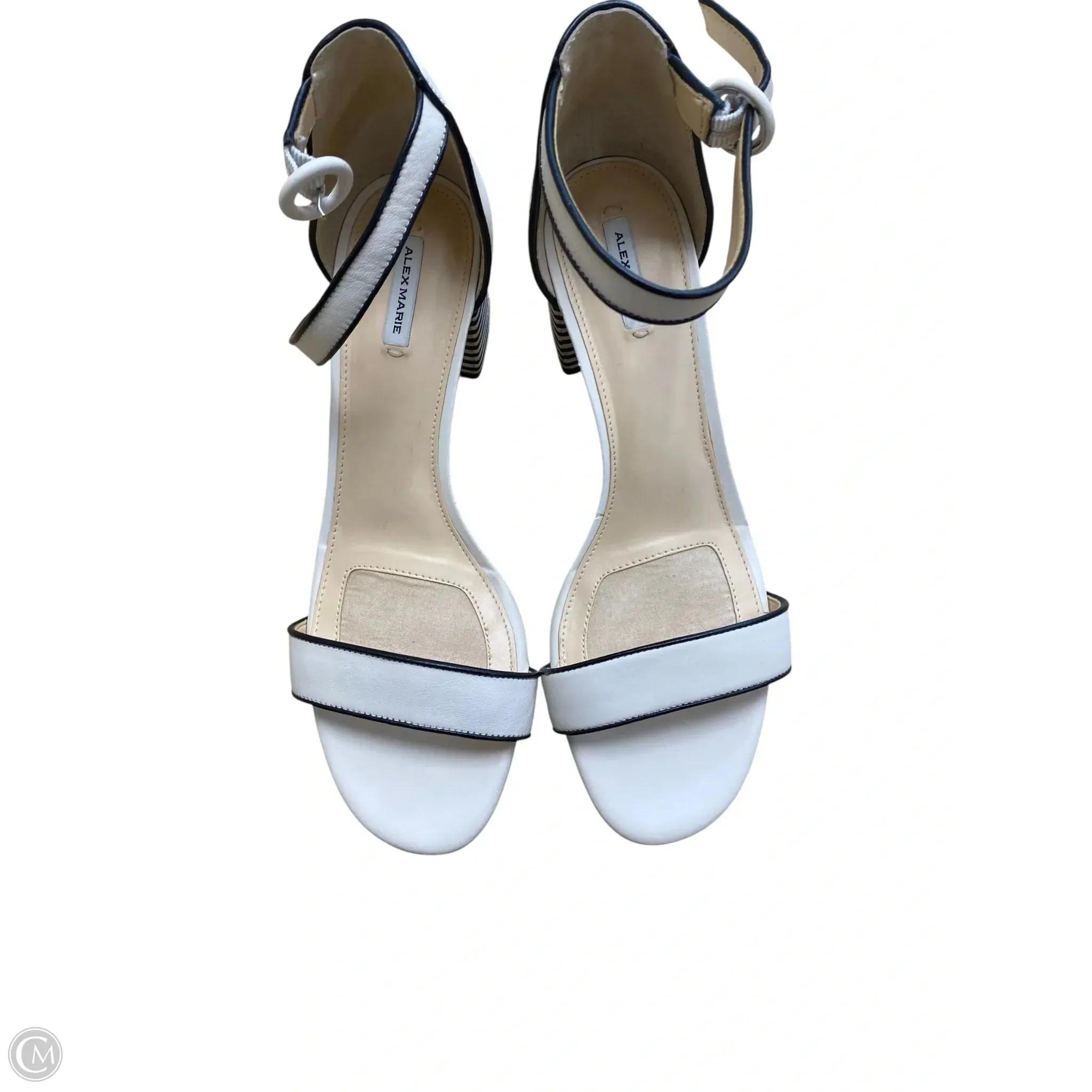 Shoes Heels Block By Alex Marie In Cream, Size: 9 Stylish Pumps
