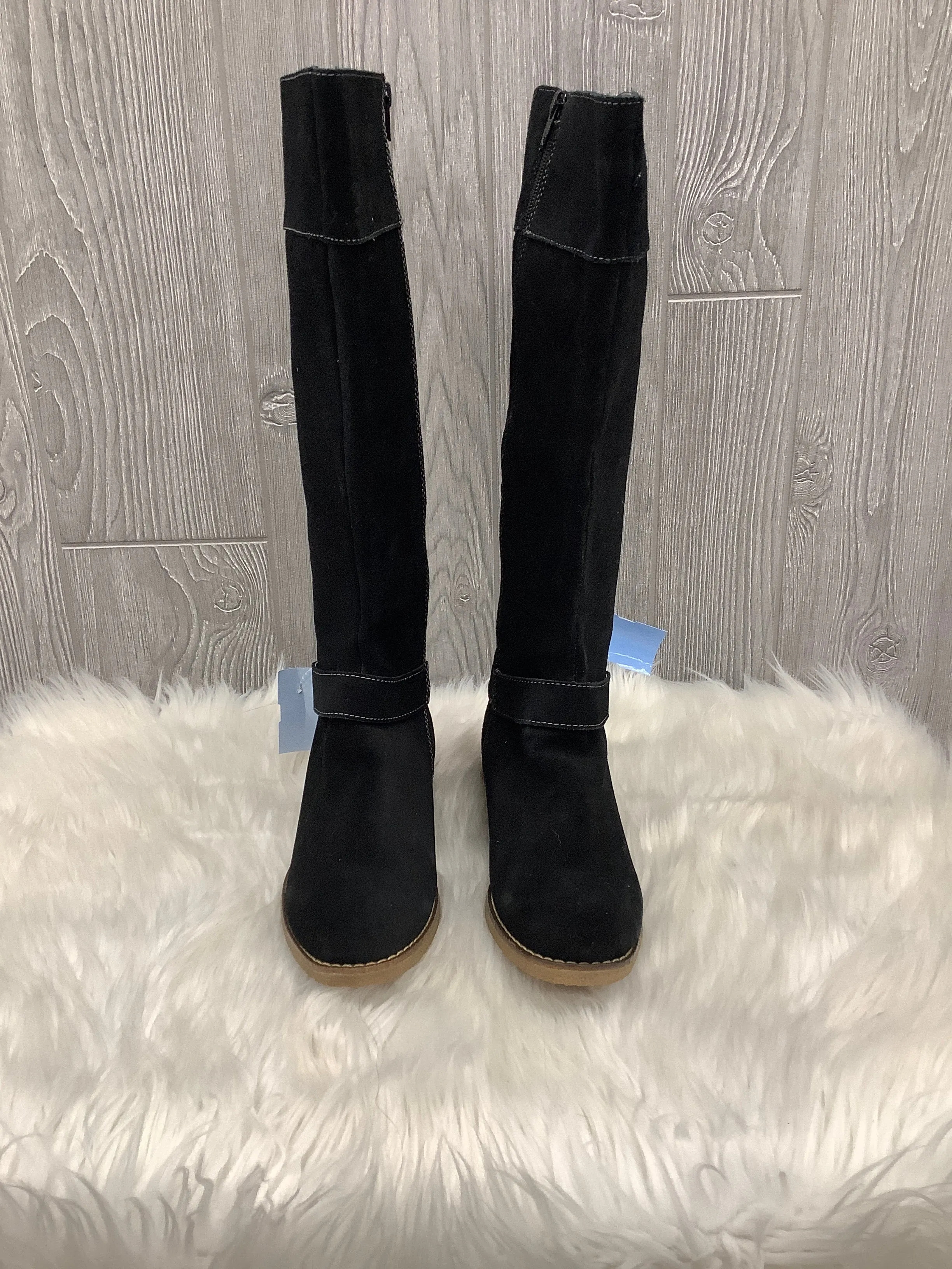 Fashion Must-Have Outdoor Comfort Boots Knee Flats By Clothes Mentor In Black, Size: 8.5