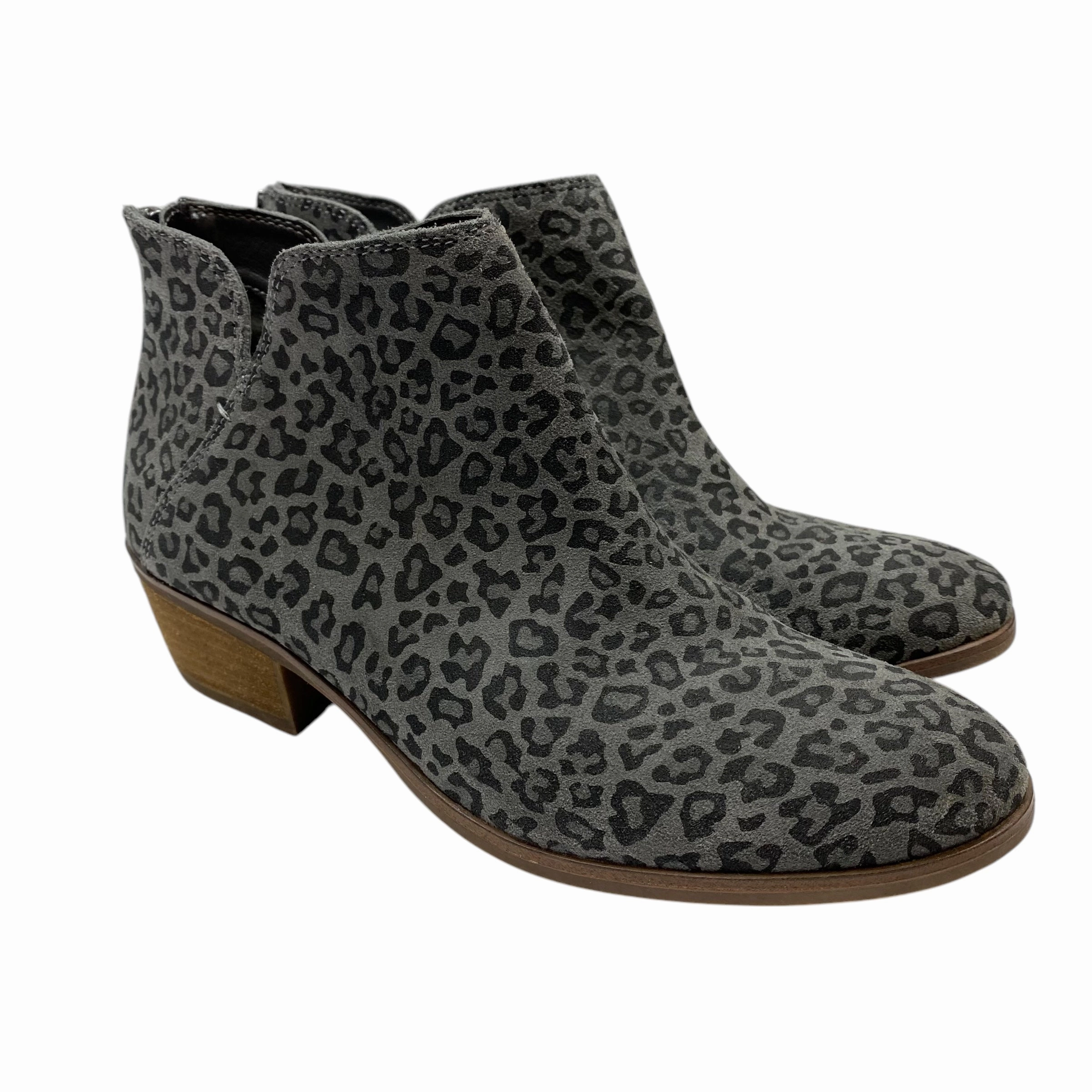 Arch support Padded Interior Work Commute Boots Ankle Flats By Michael Shannon In Grey, Size: 8.5