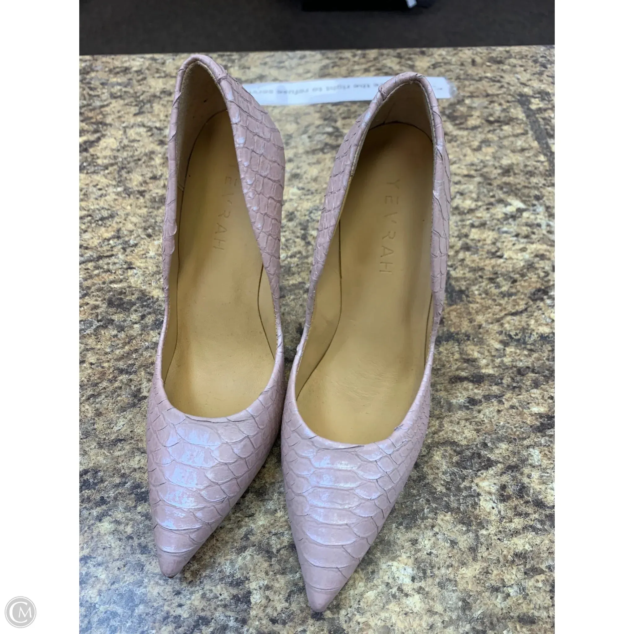 Street Glam Luxurious Sandals Shoes Heels Stiletto By Cmf In Pink, Size: 8.5
