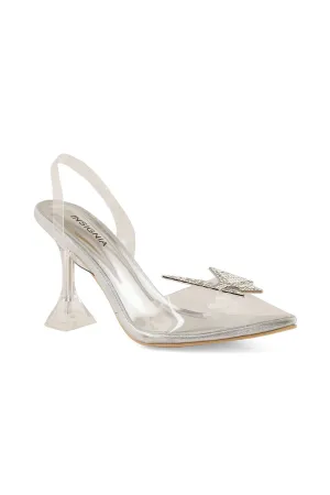 Party Wear Sling Back I47160-Silver