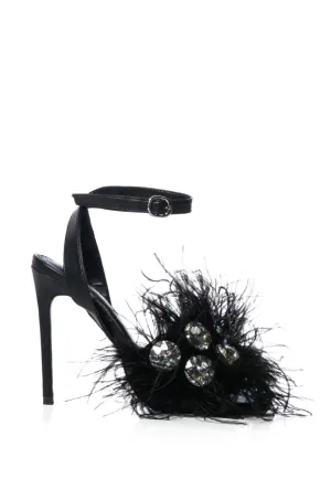 PAVO-BLACK STILETTO SANDAL