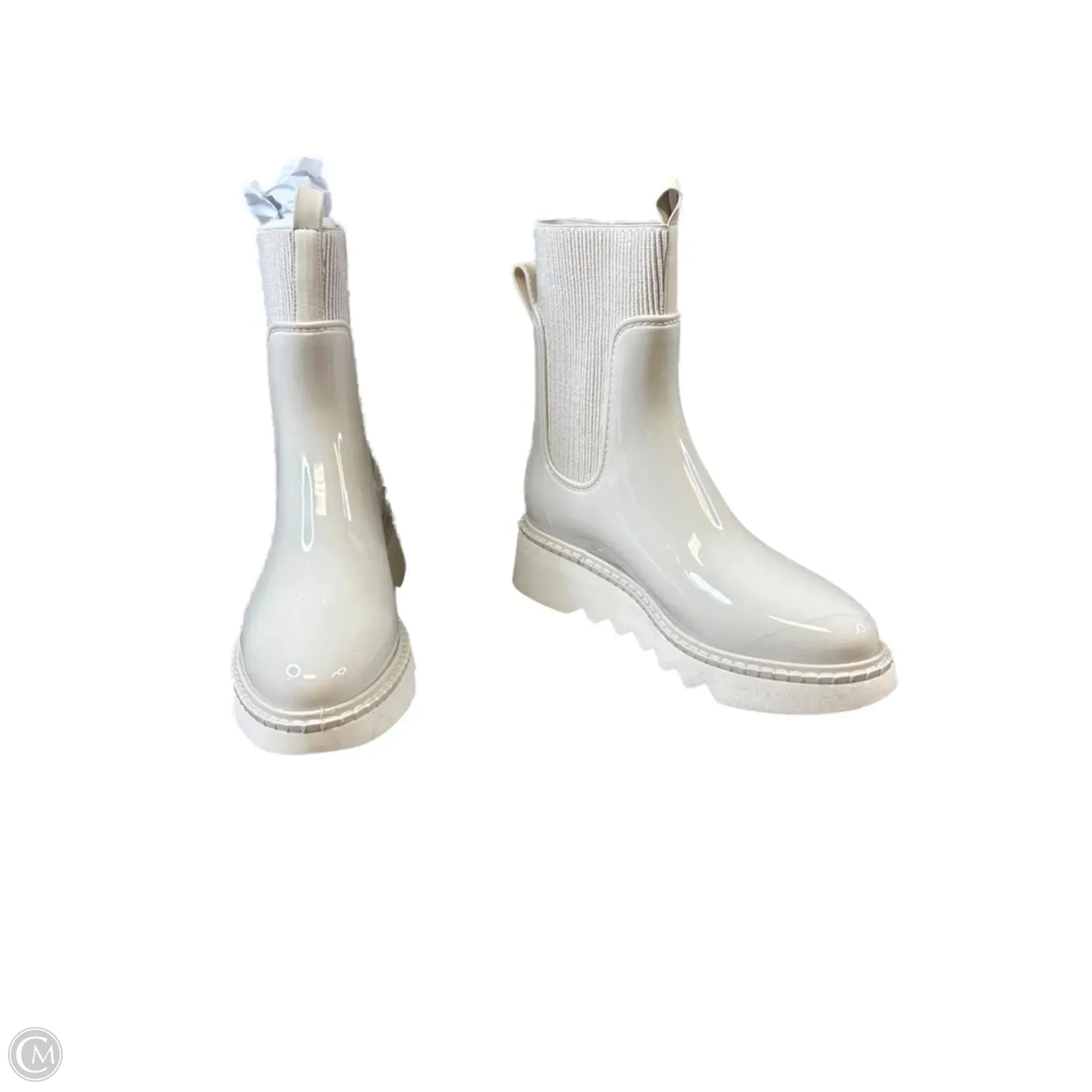 Evening Style Boots Mid-calf Flats By Dolce Vita In Cream, Size: 9