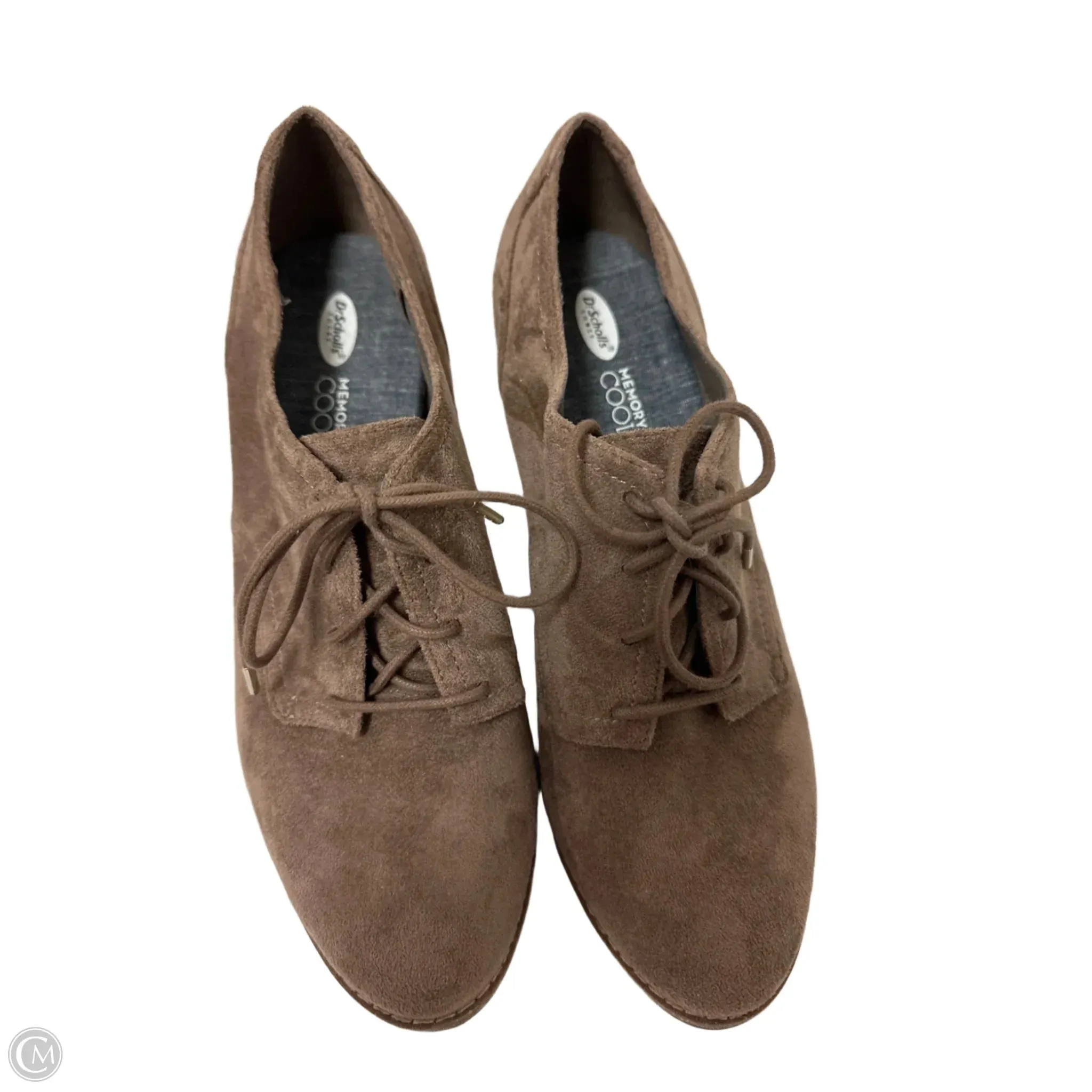 Shoes Heels Block By Dr Scholls In Brown, Size: 7 Matte Finish