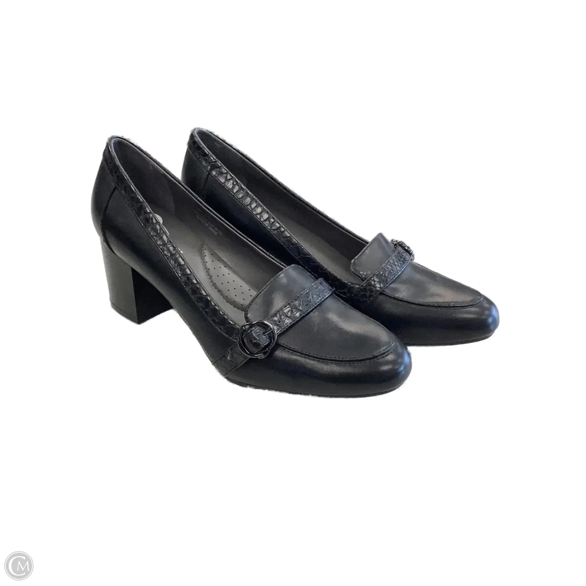 Shoes Heels Block By Aerosoles In Black, Size: 11 Durable Sole