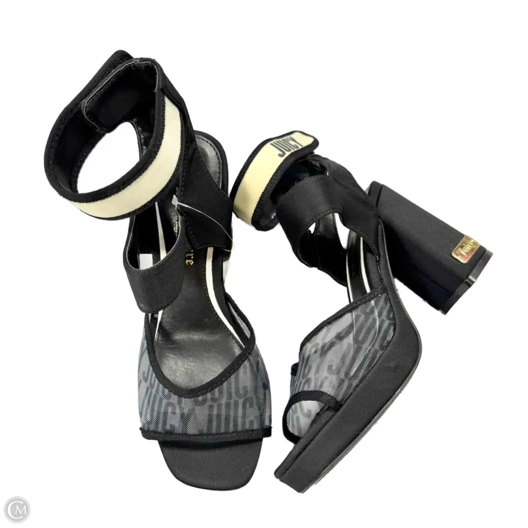 Minimalist Shoes Heels Block By Juicy Couture In Black, Size: 7.5