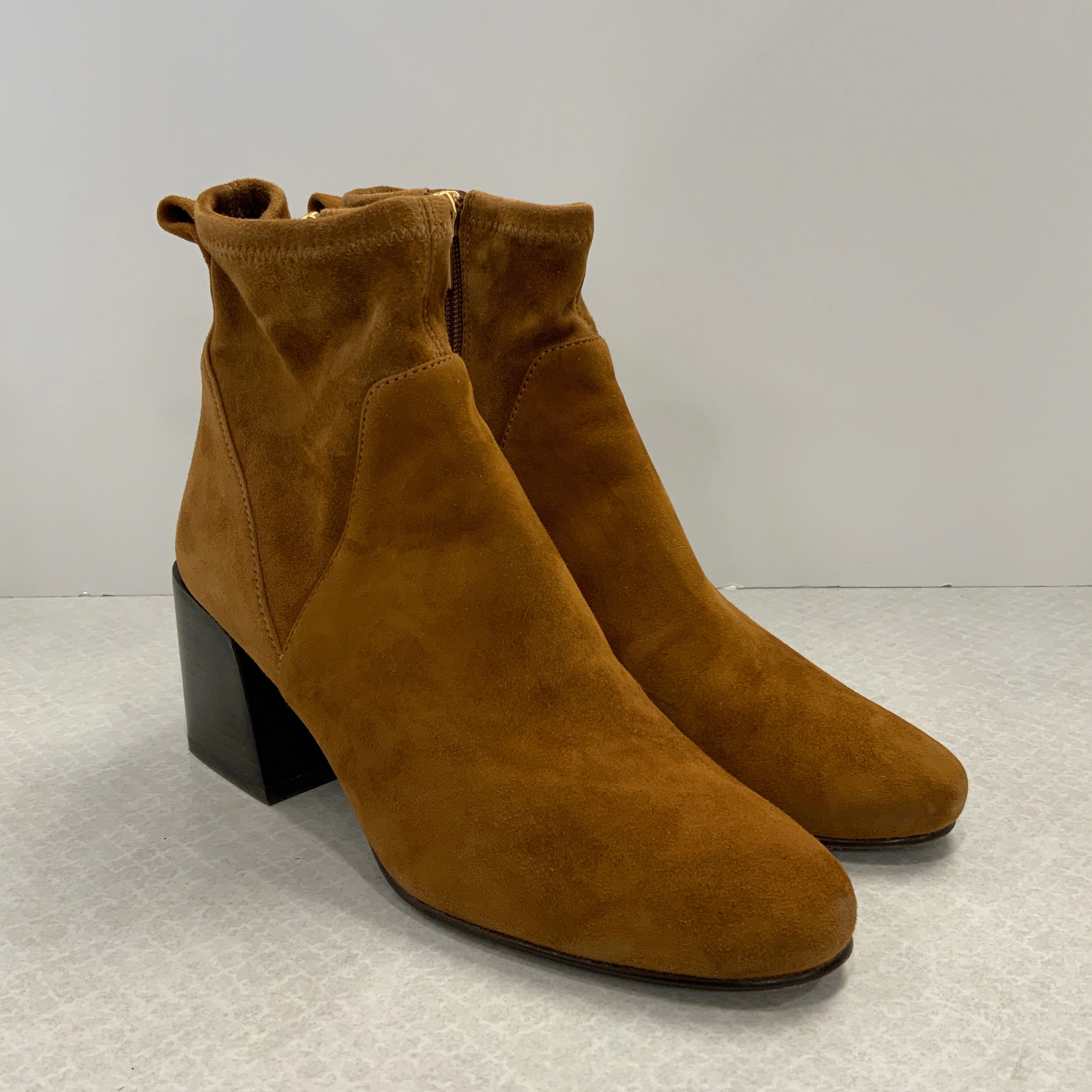 Boots Ankle Heels By Via Spiga In Brown, Size: 7 Field Work Stable Support Rural Traveler