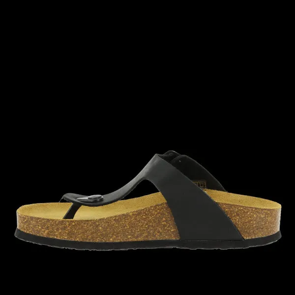 Plakton 341671 Black Thong Sandals