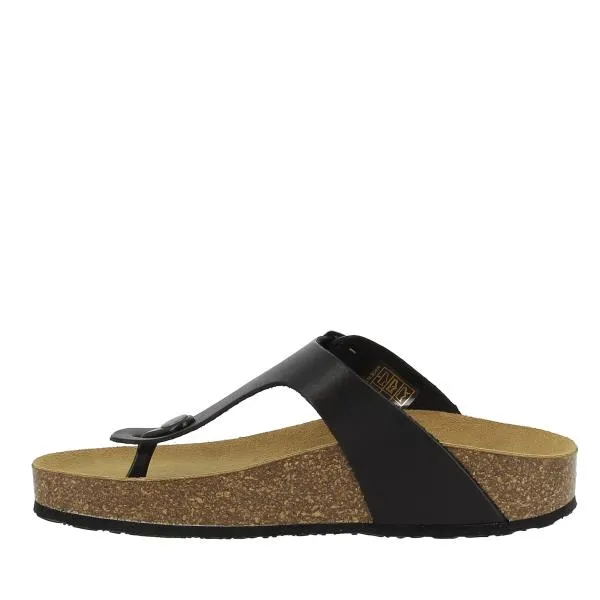 Plakton 341671 Black Thong Sandals